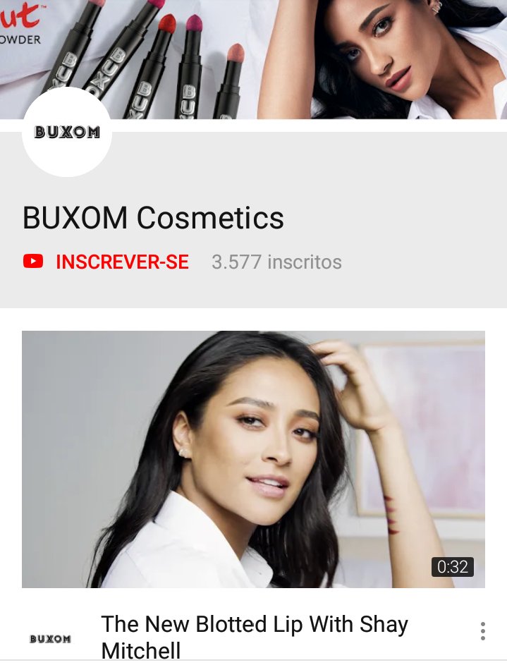 shaymitchbra's tweet photo. Quem aí já acessou o canal no YouTube da @BuxomCosmetics ?? Está cheio de vídeos da Shay e seus principais produtos 🎬💄 https://t.co/K0Pb9TpIeE