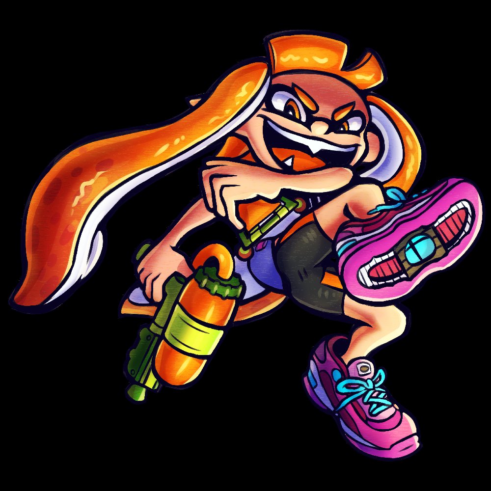 Finally done with Inkling for @PorkysPokey's Smash #UltimateCollab! 