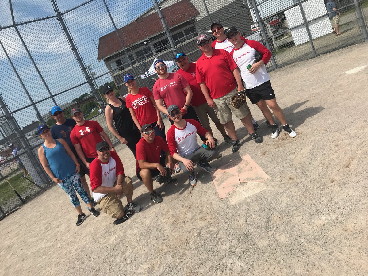 Scotiabank taking the field for their third game ⚾️. Thank you for being apart of our weekend