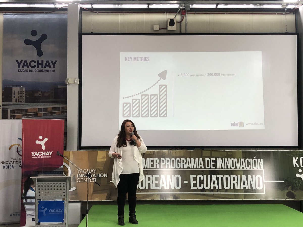 juanpaespi's tweet photo. . @alauec @agroscan_ec #watery #yurak primeros emprendimientos que presentan sus proyectos en el Pitch day de ñl primer programa #InnovacionEcuadorCorea en @CiudadYachay https://t.co/S9qohUg8dB