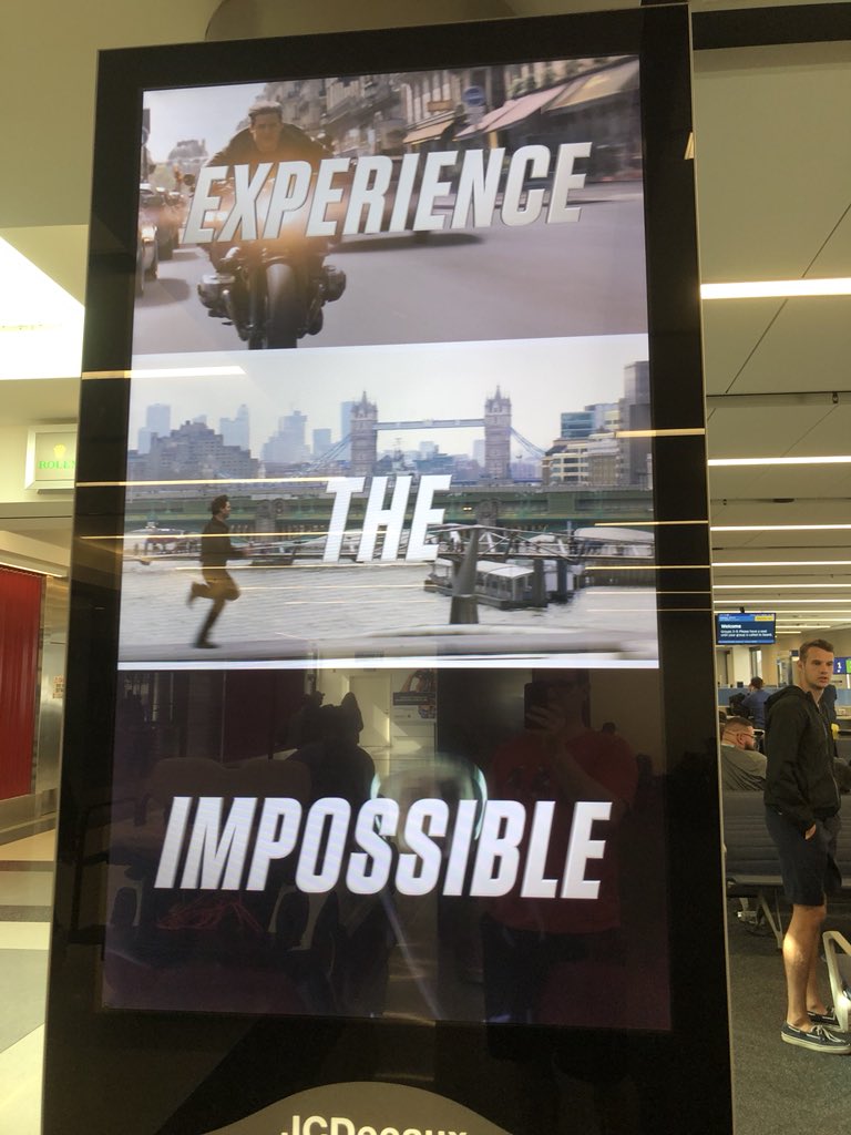 Neil_Godden's tweet photo. @united Great advertising next to the @united desk - very appropriate today! #neverflyunited https://t.co/cu8djhoji3