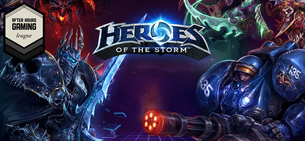 TeamAHGL's tweet photo. Have a full time job and play Heroes of the Storm? Join the After Hours Gaming League today and compete for charity with co-workers! https://t.co/HLl38DQ0ZN https://t.co/3V4sjd2fGK
