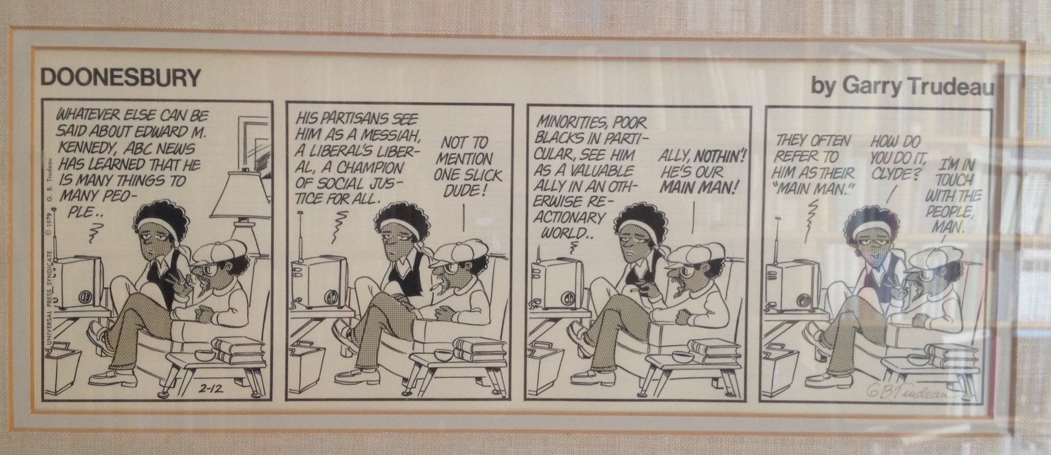 Happy Birthday, Garry Trudeau! He\s in touch with the people, too. 