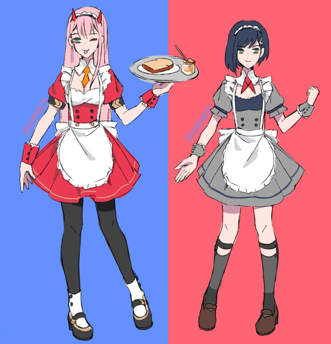 zero two in maid outfit
