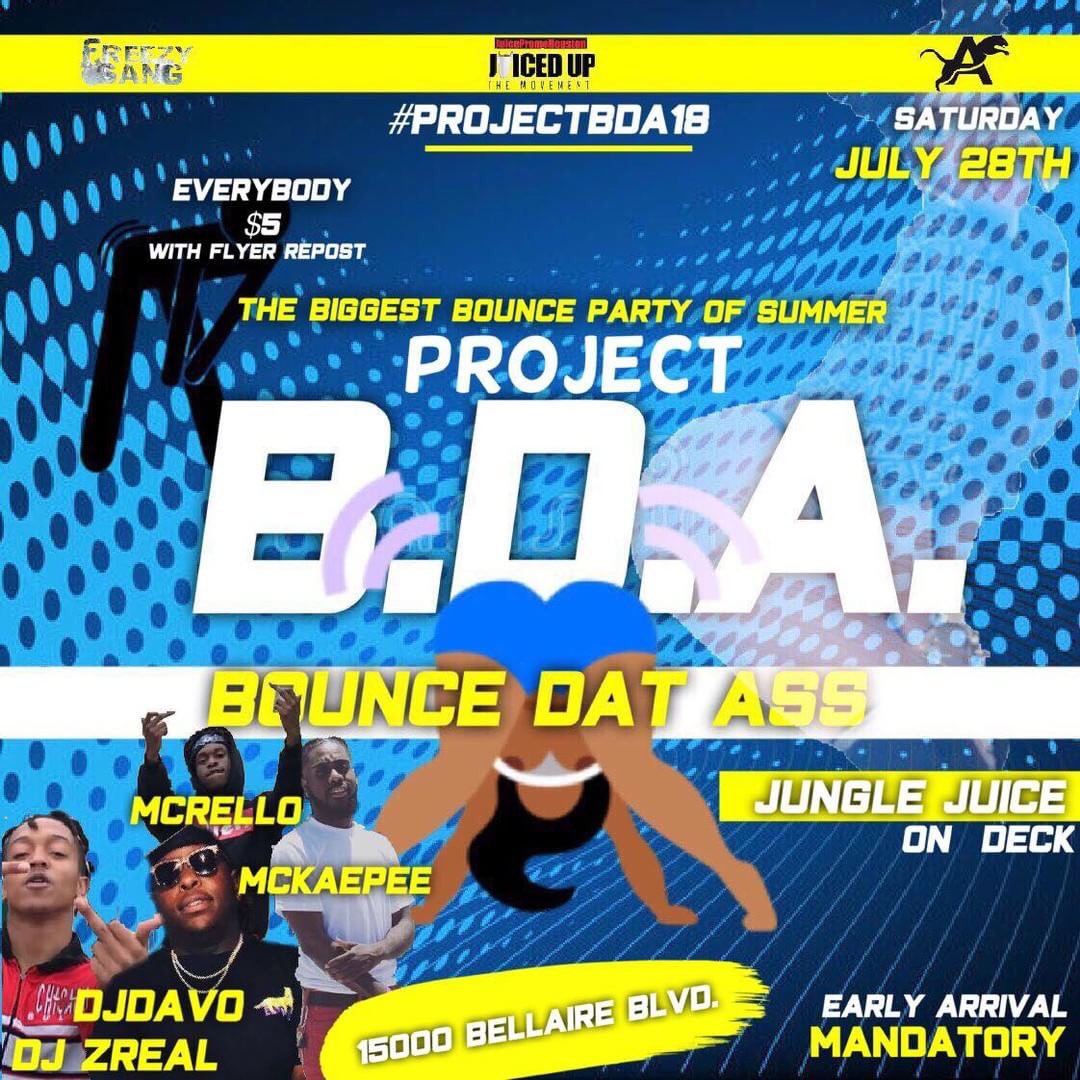 ozonethegod's tweet photo. #ProjectBDA July 28th The Biggest Bounce Party Ever 🤯❌😛💦 | 15000 Bellaire Blvd #FreezyGang X #JuicePromoHouston 🎬🎬🎬🎬 https://t.co/vqKzFzgKkG