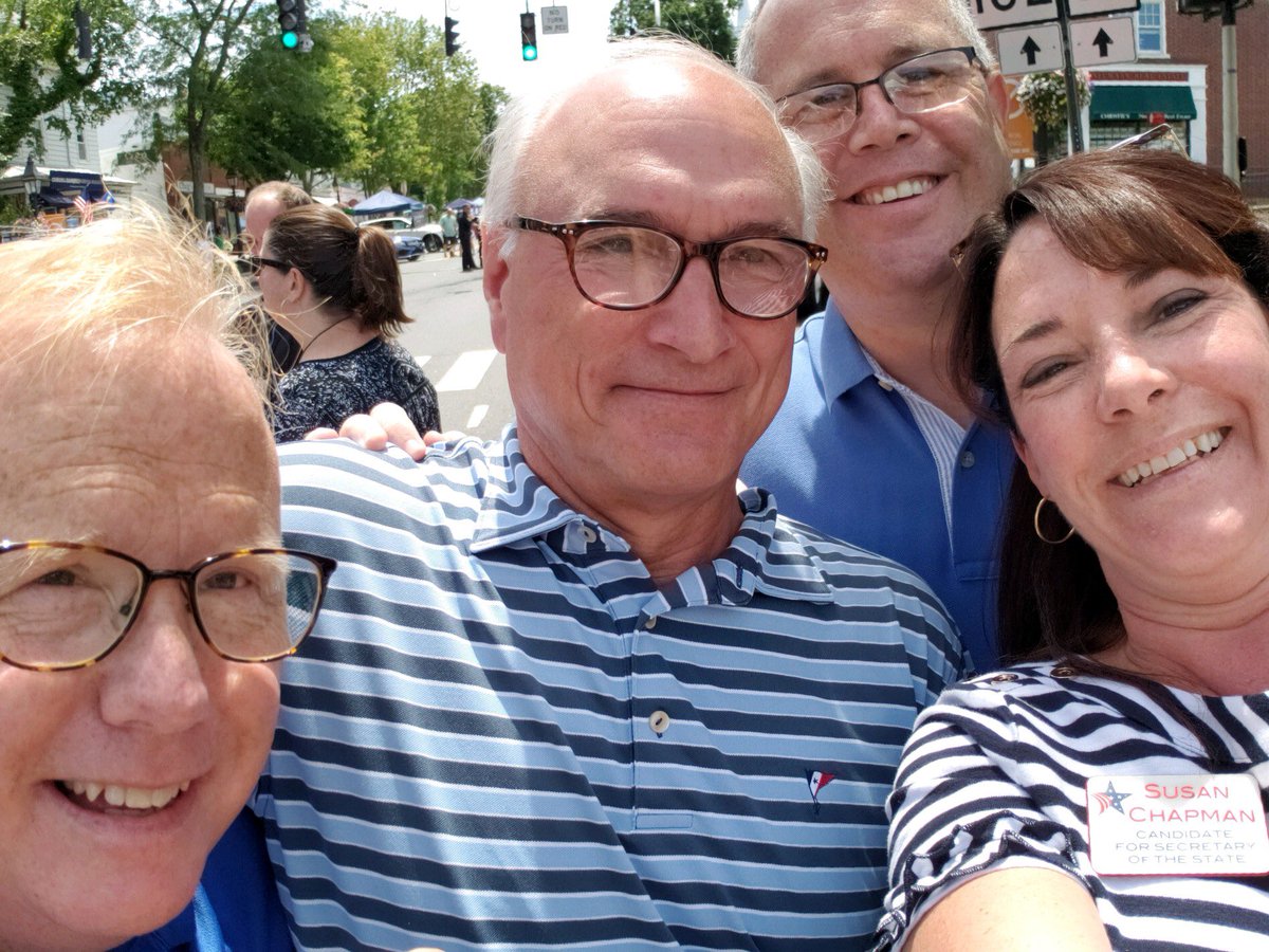 ChapmanSusanL's tweet image. In Ridgefield - having fun with First Selectman Rudy Marconi of Ridgefield, Mayor Mark Boughton of Danbury and First Selectman Kurt Miller of Seymour #Connecticut