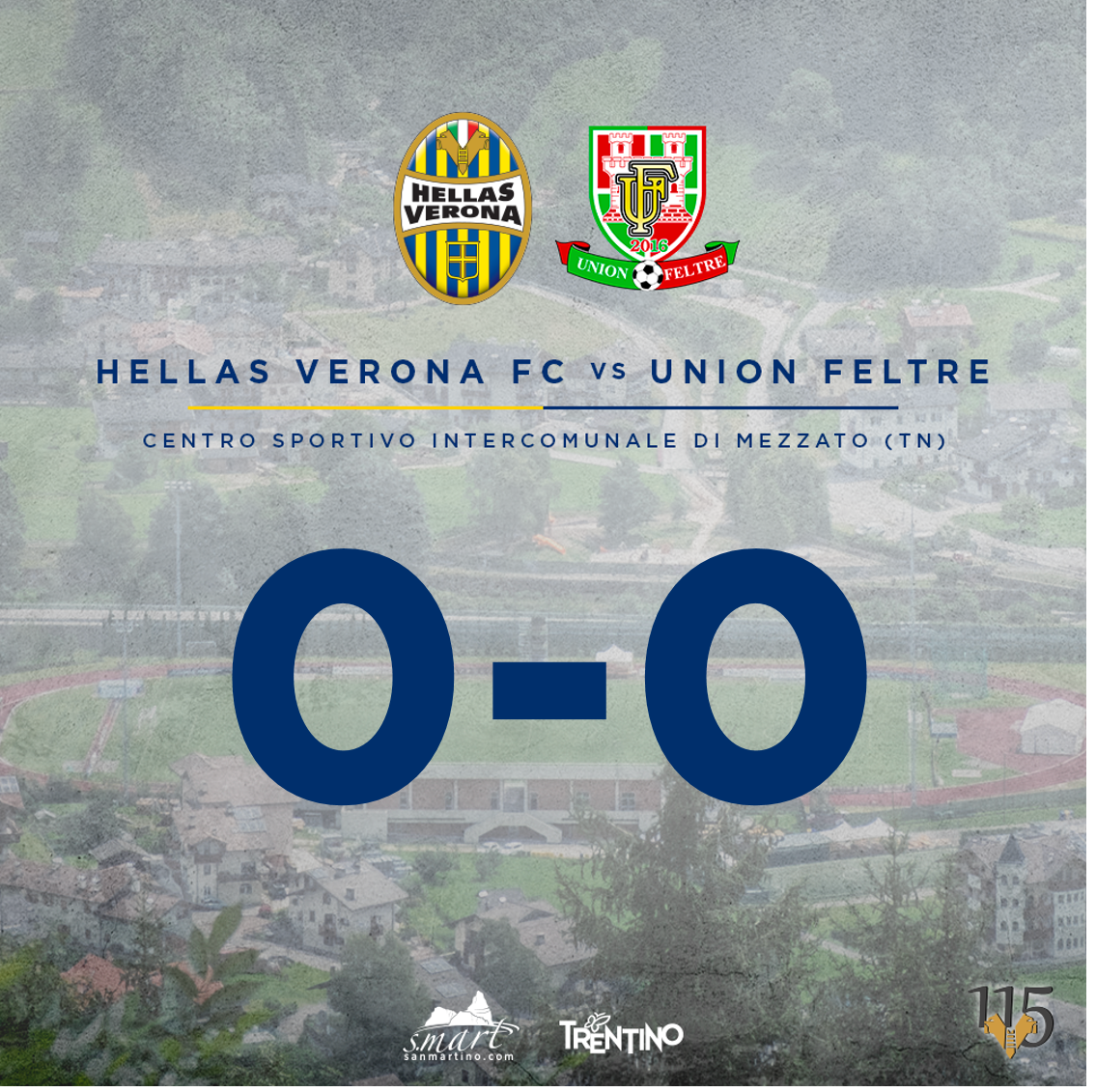 HellasVeronaFC's tweet photo. Gioco, tante occasioni ma nessun gol nella sfida alla Union Feltre, ultima amichevole di #Primiero2018!
#DaiVerona https://t.co/54DdmIGgzI