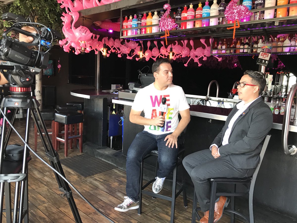 GloriaCruzSD's tweet photo. Late post #MediaBlitz last week promoting #binational #LGBTQ #Pride with @SanDiegoPride #SDPride2018 π²π½πΊπΈπ³οΈβππ¦βοΈ#SanDiegoTijuana #LGBTQBinacional https://t.co/EvYN3oP163