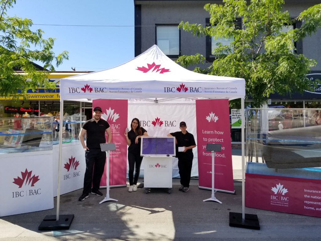 IBC_West's tweet photo. Join us today at the #DKBlockParty. We’ll be chatting with homeowners about flood risk and how to help protect your home from water damage at our @insurancebureau booth from 10am – 4pm. #DowntownKelowna https://t.co/Zdji6S877i