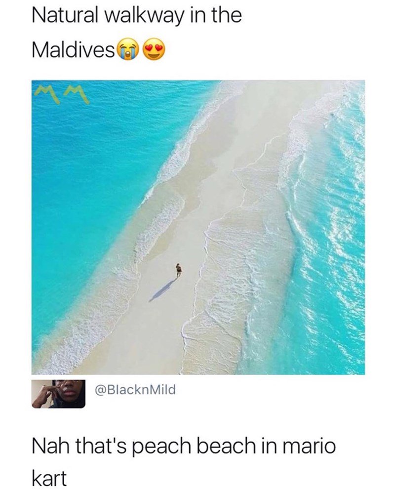 CherylFeeley_1's tweet photo. Someone tell that guy to get out of the road before #Bowser hits him with a turtle shell!
#SuperMarioCart #FunnyBeach #FunnySummer #Summer #Funny #humor https://t.co/OCBEgLdGRc