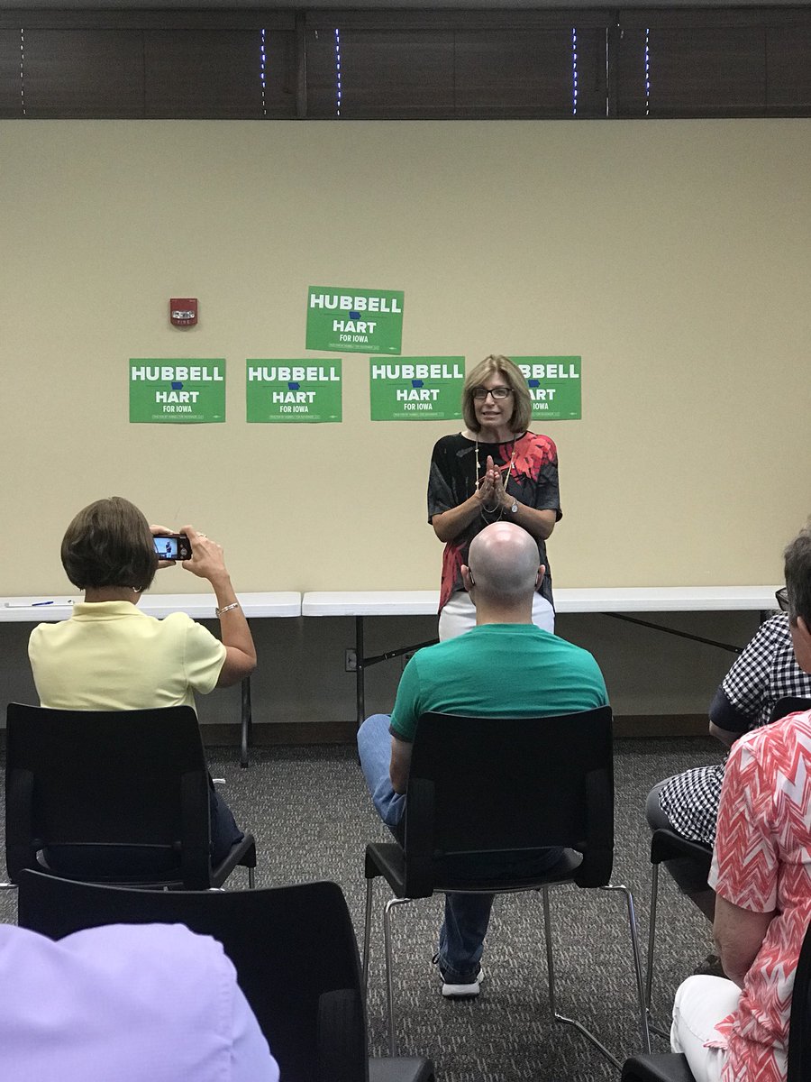 PageCoIowaDems's tweet photo. Excited to have @RitaHart4LG visit in Page County today.  She and @FredHubbell are the leadership we need to move Iowa forward! #RuralIowansMatter https://t.co/x24Cphvp56