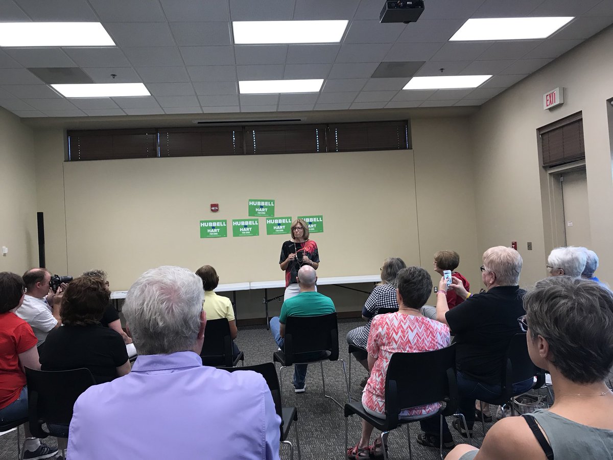 PageCoIowaDems's tweet photo. Excited to have @RitaHart4LG visit in Page County today.  She and @FredHubbell are the leadership we need to move Iowa forward! #RuralIowansMatter https://t.co/x24Cphvp56