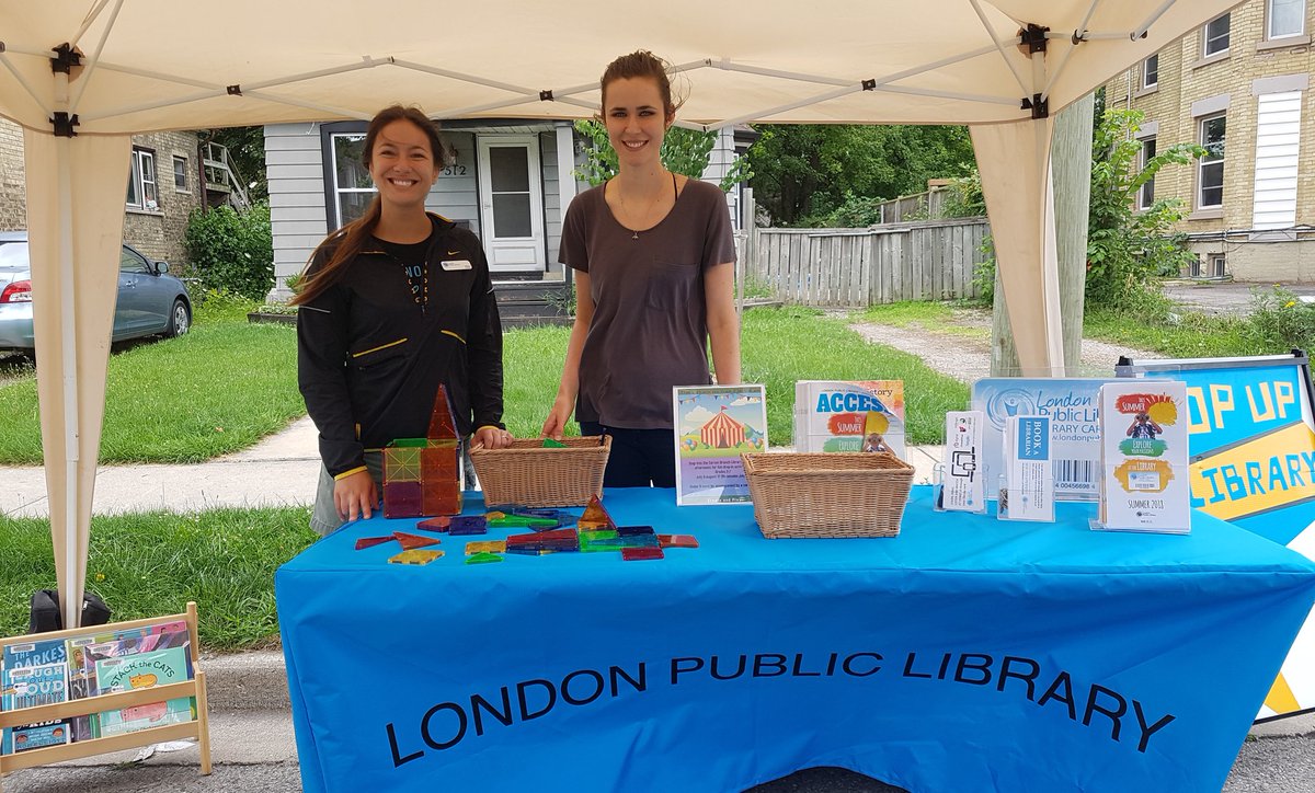 librarynmeg's tweet photo. Come say hello to @londonlibrary at the Old East Village Block Party! Here 1-5 on Charlotte St. #oev #ldnont https://t.co/BXJSTMUSAC