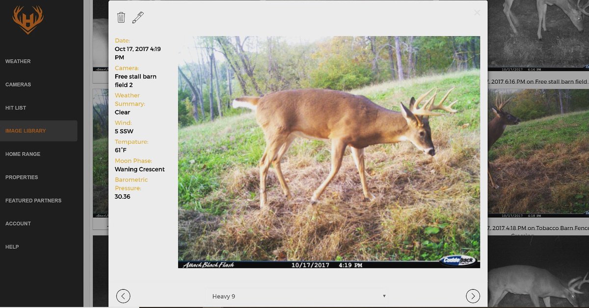 hunt_perfect's tweet photo. Hunt Perfect makes it quick and easy to view detailed weather information for all your trail camera pictures! All this information is available for past/historical pictures too. https://t.co/EVbSu8qvB4
