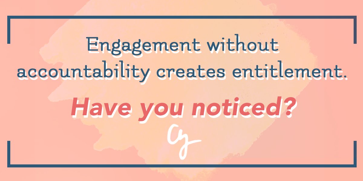 CyWakeman's tweet photo. Engagement at work is great, but you also need personal accountability as the foundation for true engagement. Without that, it's easy to see that those who aren't accountable are quick to create reasons, stories &amp; excuses for why they didn't achieve the results they desired. https://t.co/PxORPq5PDj
