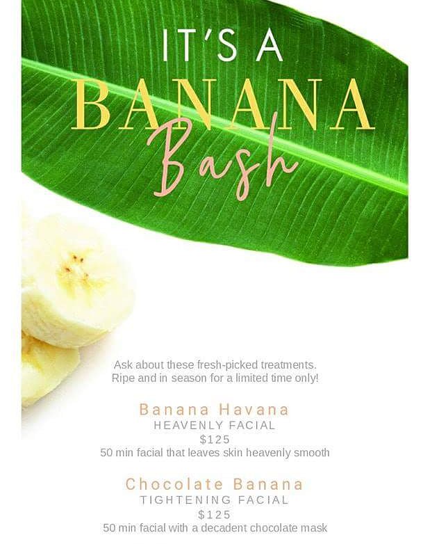 Facial Banana Bash ♡ Visit Spa Primp and Polish in Saint Simons Island ! Located at 3405 Frederica Rd Saint Simons Island! (912) 324-1011  learn more about our team at SpaPrimpandPolishSSI.com