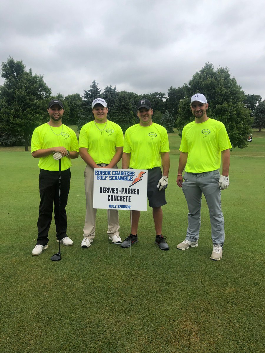 WrestleEdison's tweet image. Edison Wrestling sponsored by Hermes Parker concrete wins the Athletic Booster Golf scramble. Team consisted of Coach Michel, Coach Dusty Hermes, Logan Dwelle, and Max Tamberino. Go Chargers!!