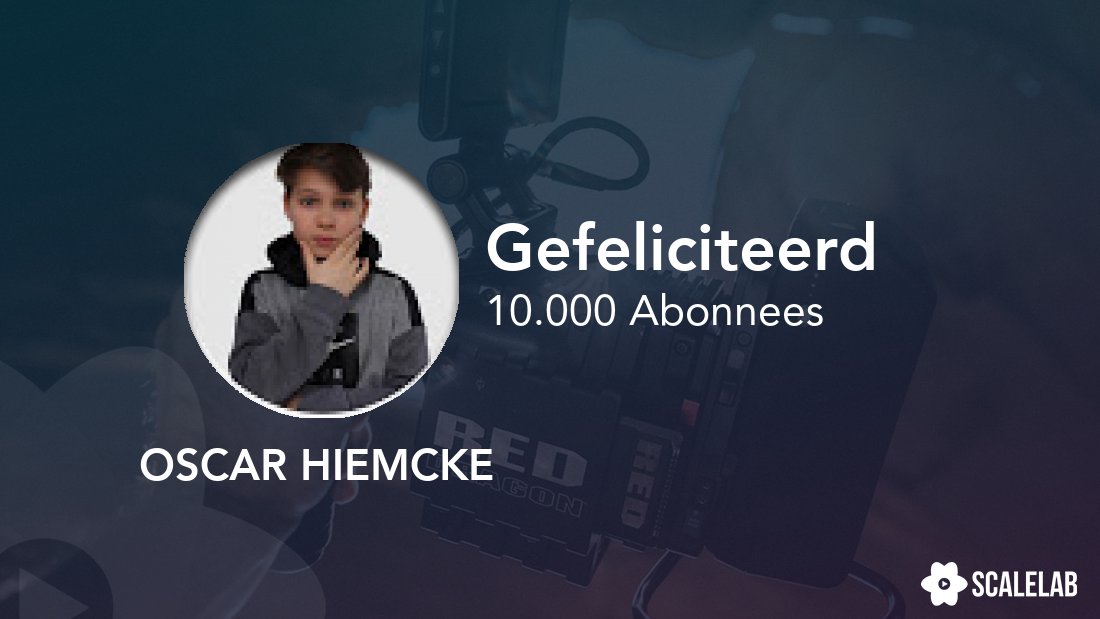 Wij zijn ook super trots op @OHiemcke! Gefeliciteerd met de 10.000 abonnees.