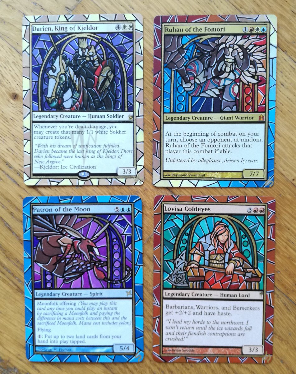 Stained glass commanders #mtg #mtgedh #edh #mtgcommander #mtgart #mtgalters Stained glass commanders #mtg #mtgedh #edh #mtgcommander #mtgart #mtgalters