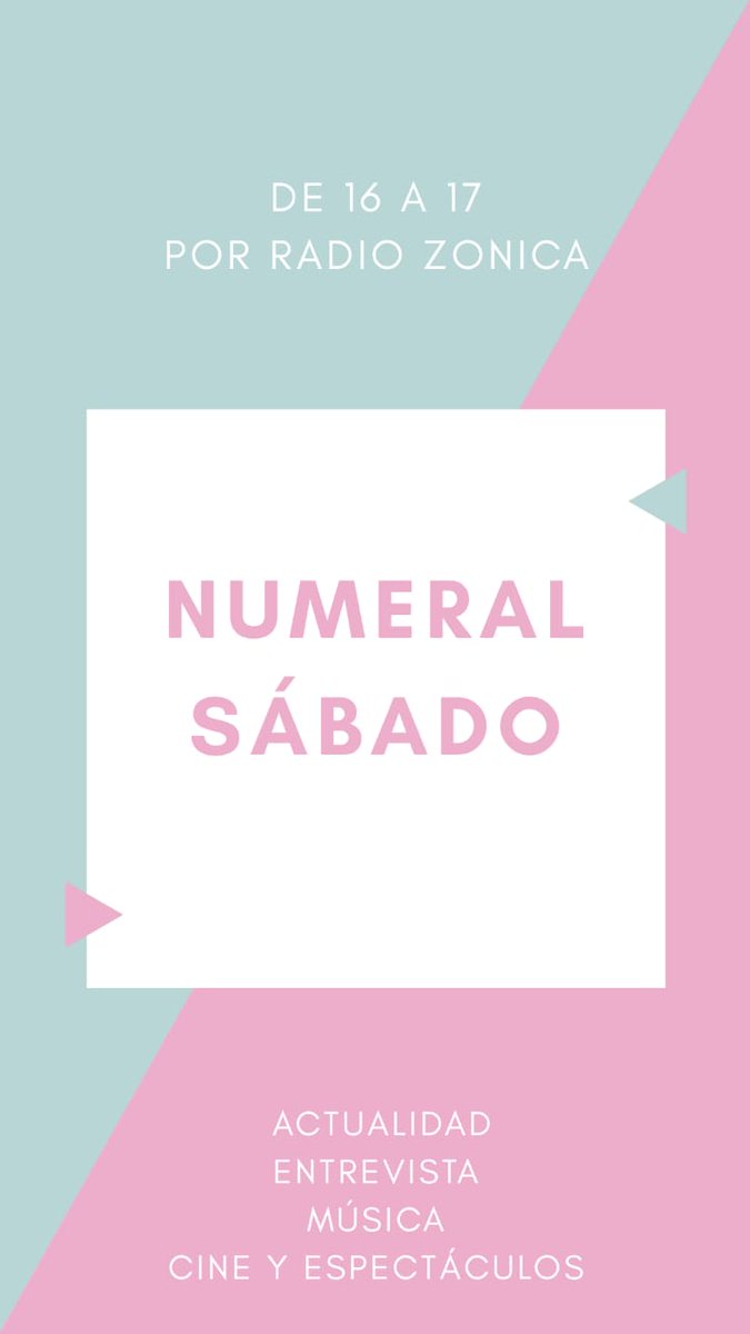 numeralsabado's tweet photo. No te pierdas el programa de hoy por @RADIOZONICA 
Divertite con nosotras!!! https://t.co/FYYwREr8G0