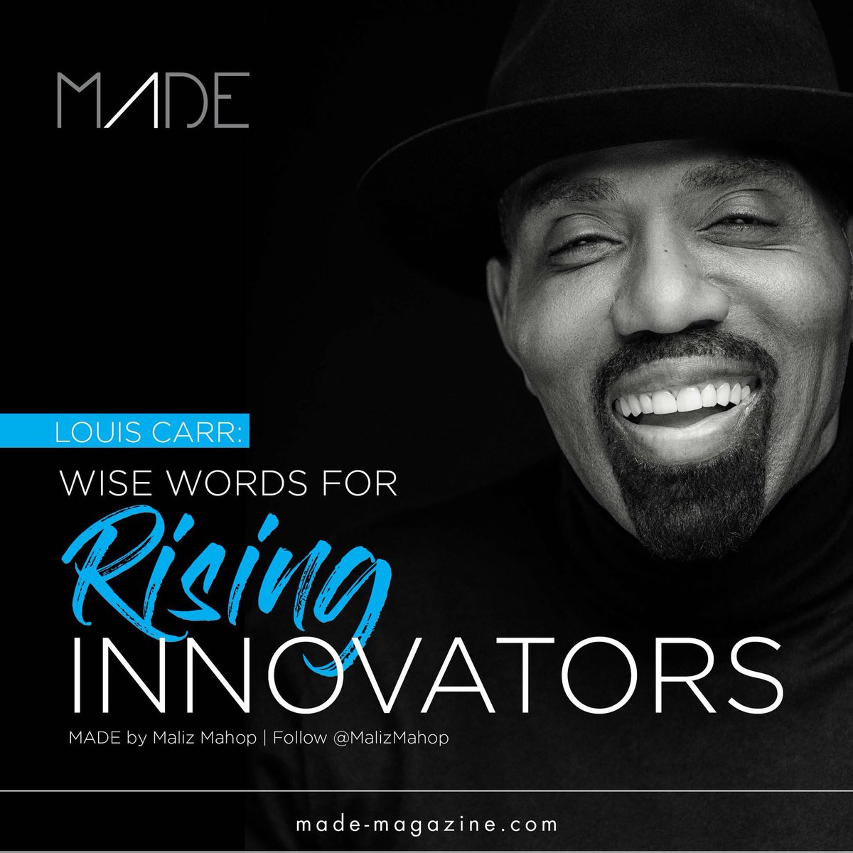 iamlouiscarr's tweet photo. Very appreciative to have been featured in @MadeMagazineUS! I hope my words inspire you to continue chasing your dreams! 🙏🏾
CHECK IT OUT!
https://t.co/rUXp2jkRVa
#MadeMagazine #InnovationIssue #Inspiration #BET #DLSMen https://t.co/KnVsyRdgpr