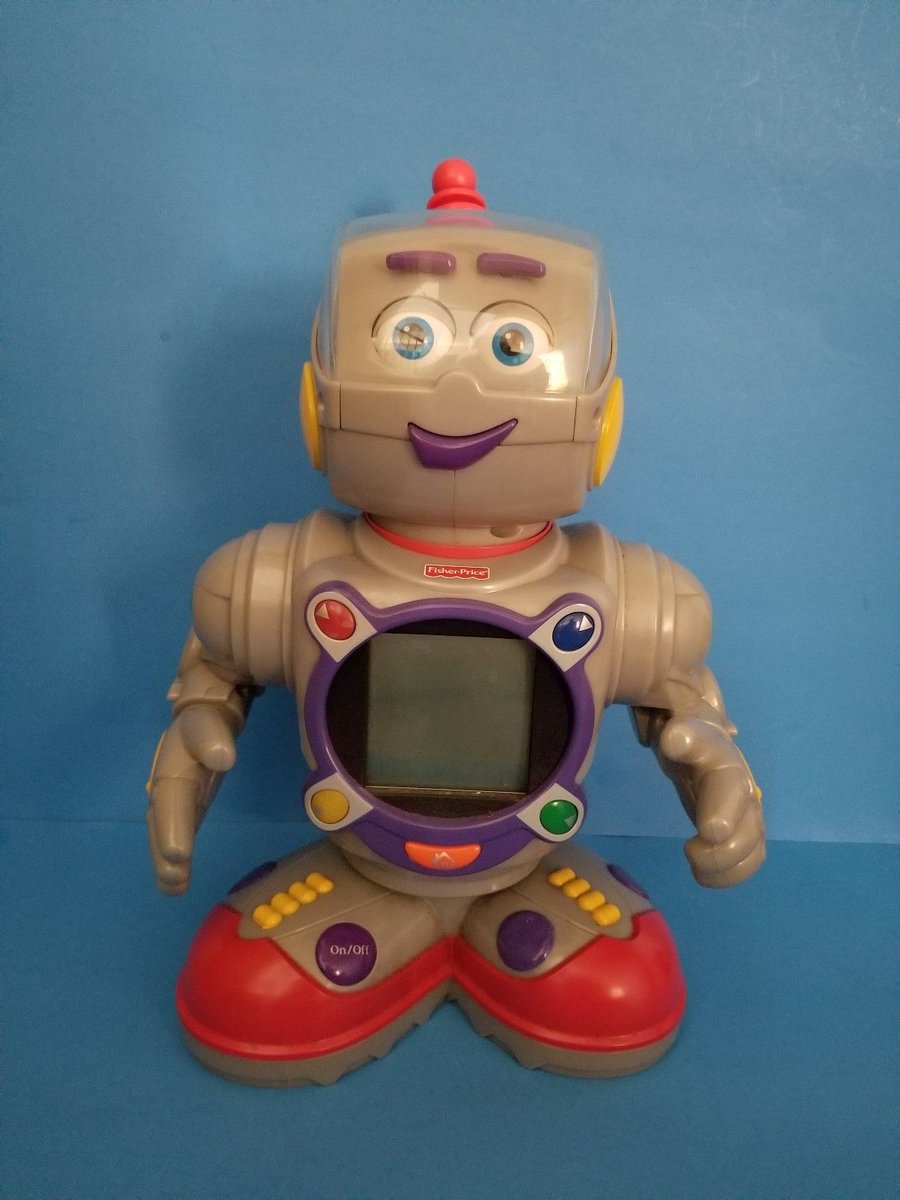 EnterprisesADS's tweet photo. Check out 2001 Mattel Fisher Price "Kasey The Kinderbot" Interactive Robot Learning Toy https://t.co/0emGZDKHY3 via @eBay #ebay #FisherPrice #Mattel #Kinderbot #Robot #Toy #Education #Learning #Toys #Kids #Vintage https://t.co/afoxj5tHOg