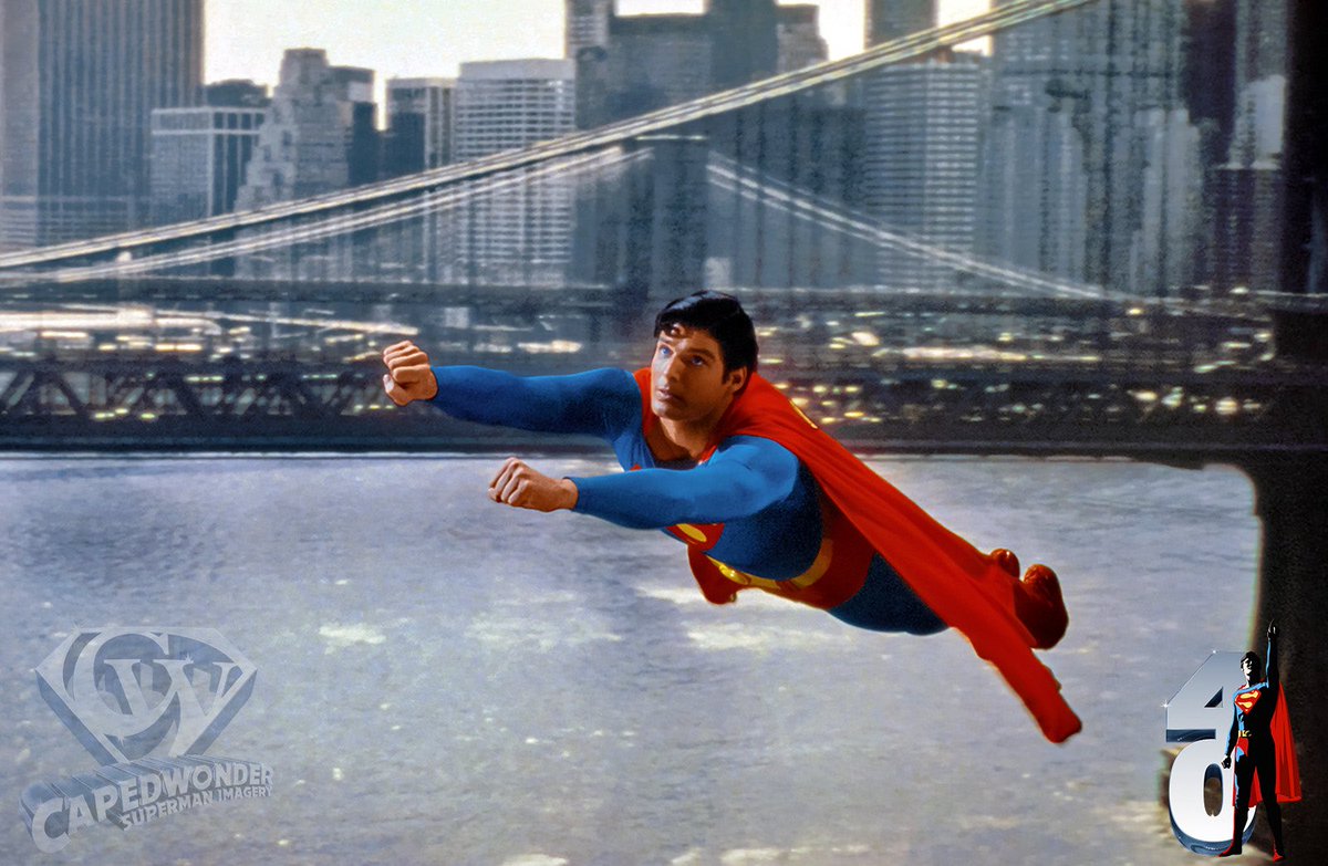 CapedWonderJim's tweet photo. Giving the Gift of Flight for nearly 40 years! #christopherreeve #supermanthemovie #capedwonder #superman #supermanmovie #superman1978 #richarddonner #newyorkcity #supermanflight #supermanflying #richarddonnersuperman #superman40 #comicbooks #superhero #dccinematicuniverse https://t.co/4Fm3fyvxfd