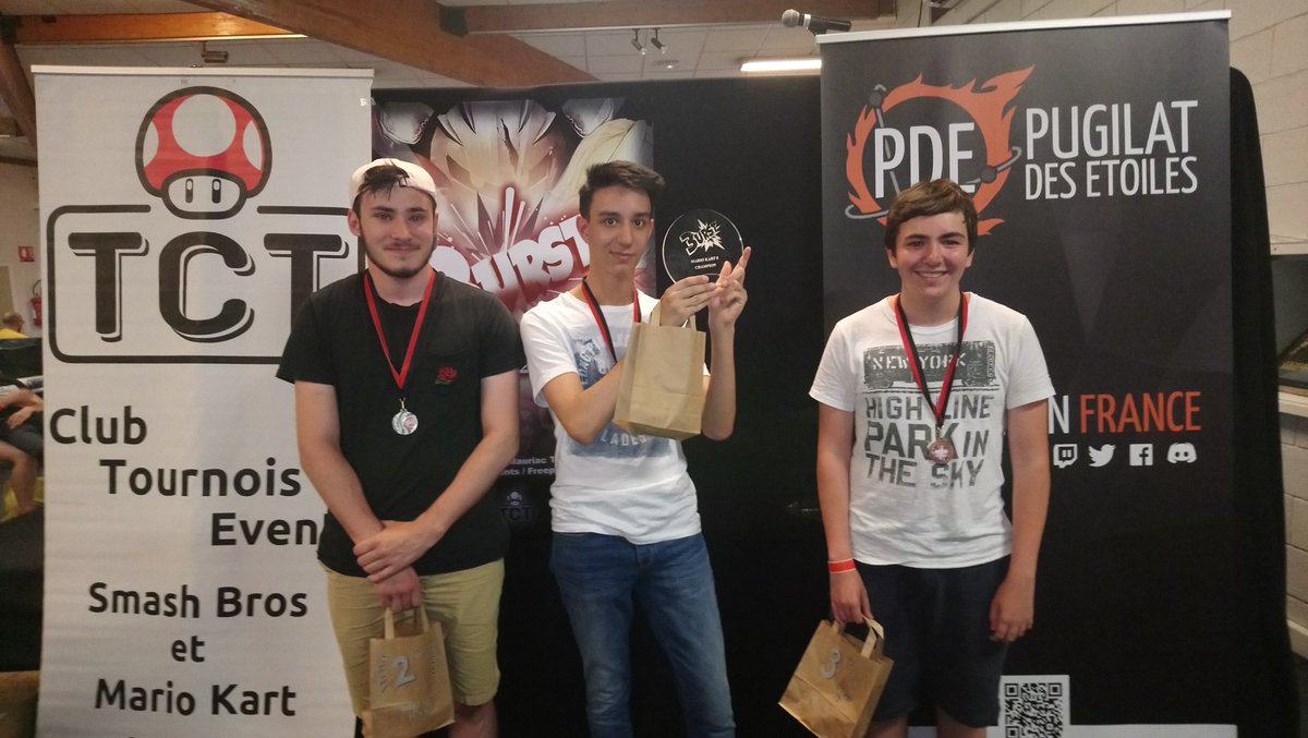 Asso_TCT's tweet photo. Et le résultat final de ce tournoi #MK8 du #3URST :
1er @NeoGT33
2ème @mkdaxx
3ème Auré
4ème @Big_Dra_Lix https://t.co/KUQrCnDAva