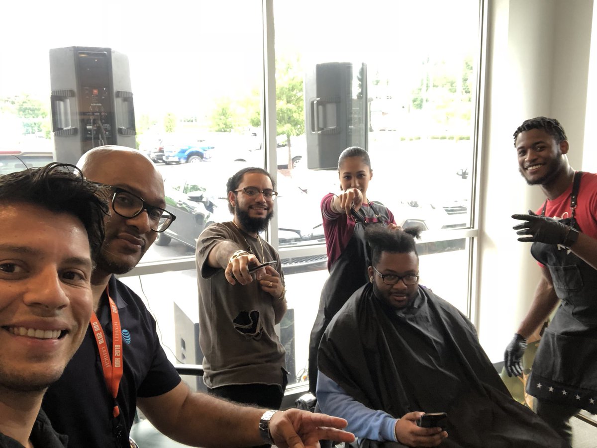 GiovanniQuiros2's tweet photo. I know you heard of Barbershop Takeover but how about the IN Store Barbershop! #WINLOCaL2.0 @judy_cavalieri @cMacAdowsh Great Job! -#Authenticintegration https://t.co/RfR895E6j1