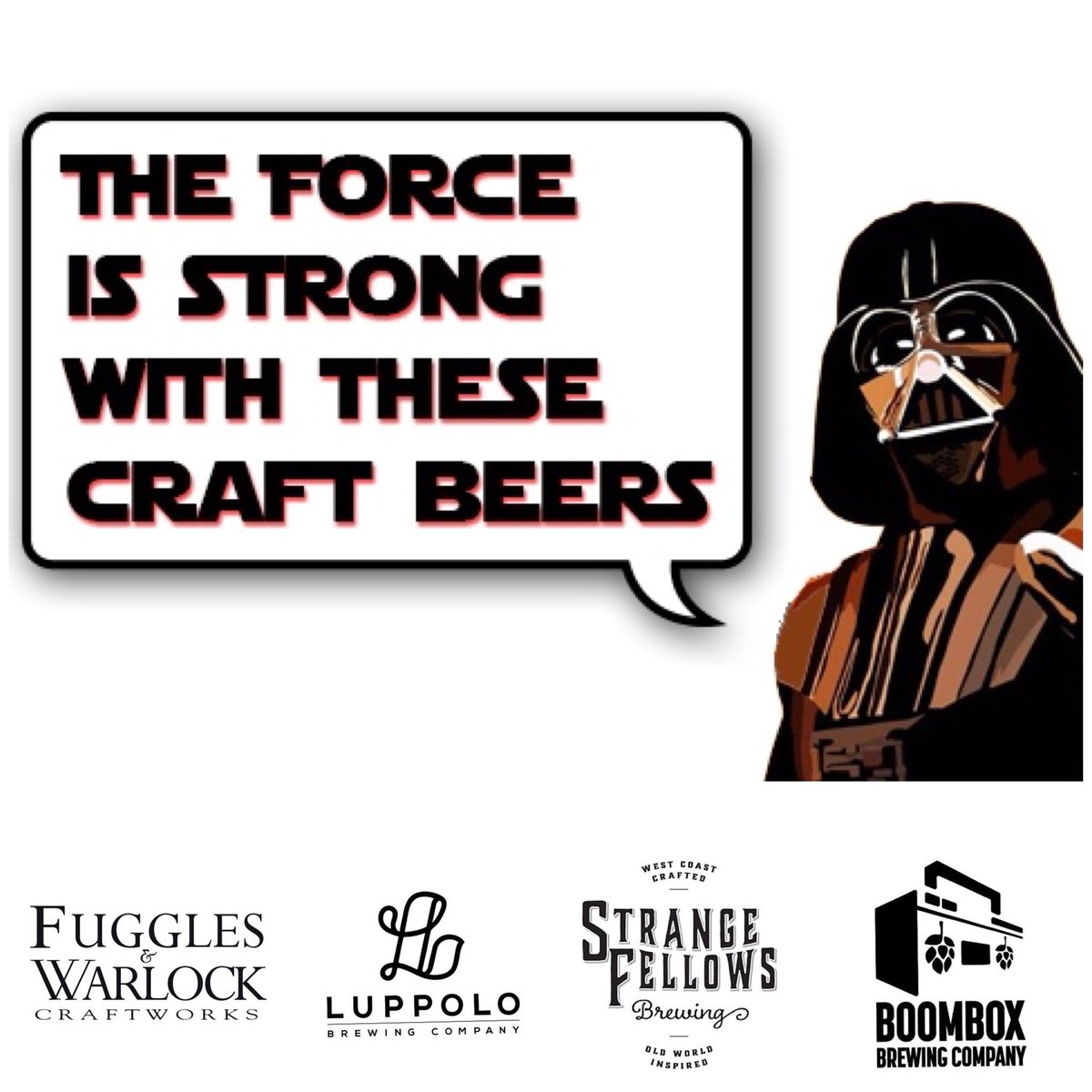 fugglesbeer's tweet photo. *GET YOUR TICKETS TODAY!* 
13 breweries showcasing new and unique IPAs will be joining us on Sat, Aug 18th from 12-4pm 🍻 The Hop Strikes Back IPA Festival 2018 is going to be a great time 👍☀️ Food trucks, live music, IPAs for everyone~ $45 &amp; no tokens needed! https://t.co/BZEvHyvLo2