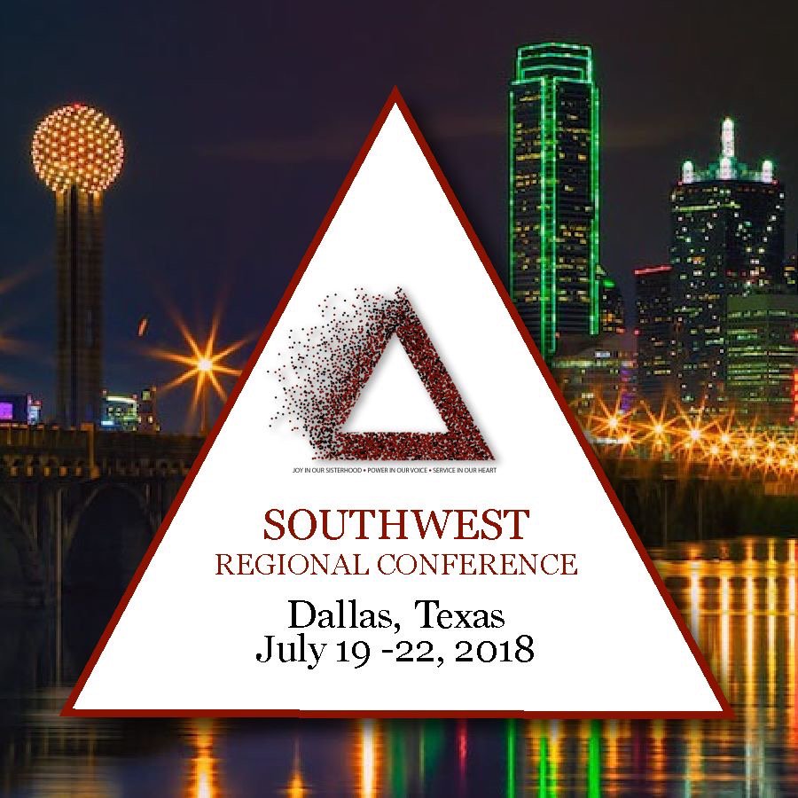 dstinc1913's tweet photo. The 46th Southwest Regional Conference in Dallas, Texas is underway, and the “Rhythms of the Region" is already making need. Stay tuned for newsworthy posts! #DST1913 #BlazingSouthwest #2018SWRC #DSTinBigD https://t.co/jmP21FZjXN
