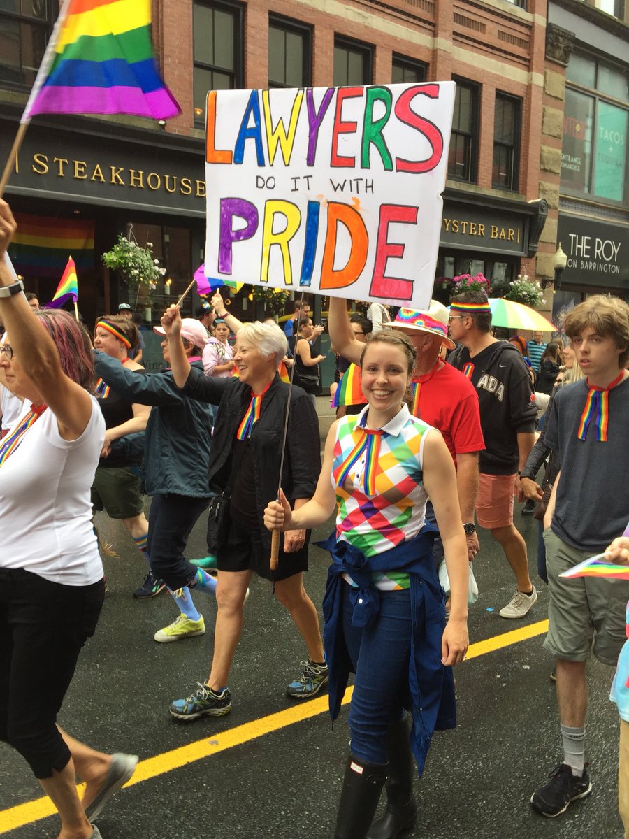 RayAdlington's tweet photo. What an awesome and moving experience it is to join dozens of my @CBA_News @CBA_NS colleagues and their families in the @HalifaxPride parade today and see all of the public support along the route. #LegallyProud #HFXPride2018 https://t.co/Mat8IkYIRS