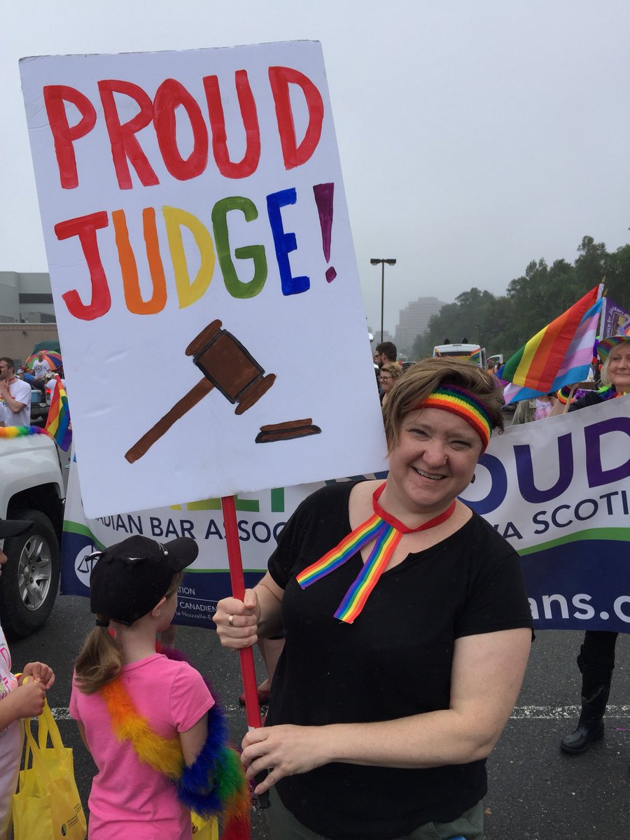 RayAdlington's tweet photo. What an awesome and moving experience it is to join dozens of my @CBA_News @CBA_NS colleagues and their families in the @HalifaxPride parade today and see all of the public support along the route. #LegallyProud #HFXPride2018 https://t.co/Mat8IkYIRS
