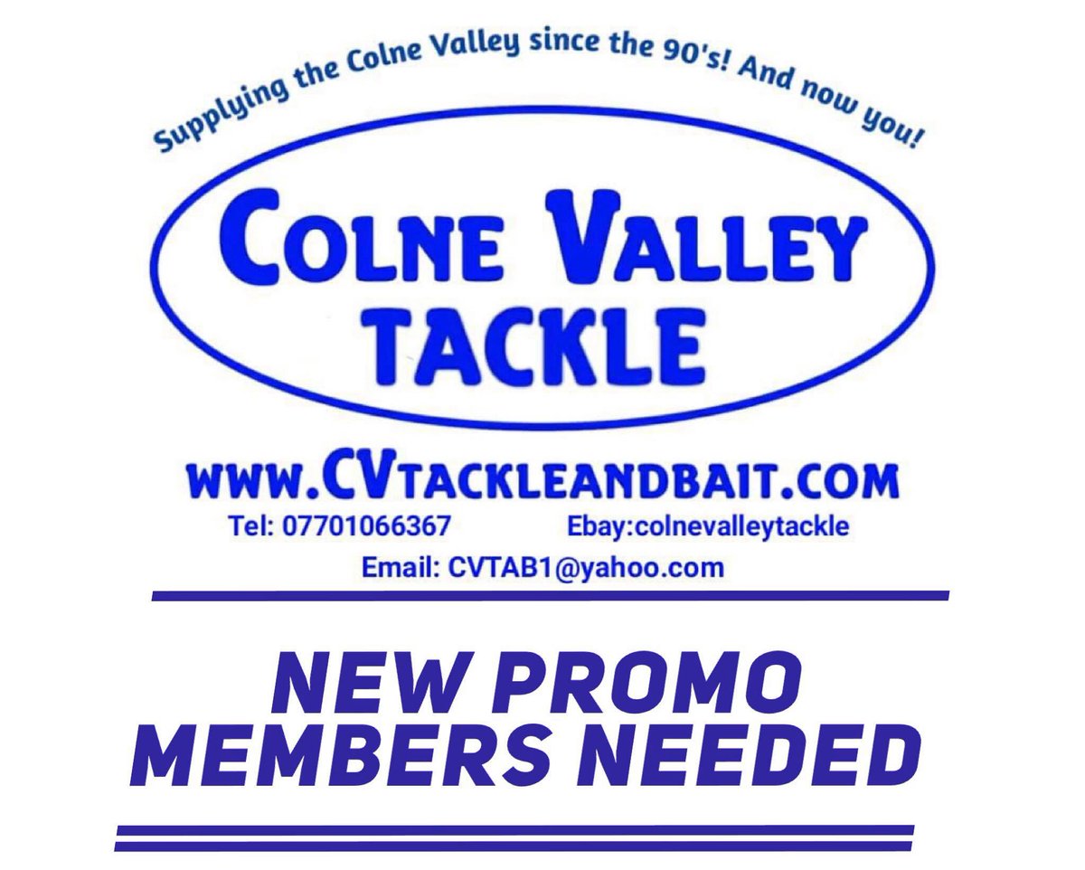 Cvtacklebait's tweet photo. We at colne valley tackle are looking to expand our promo team. We are looking for people that have been using our products and fish regularly. If you want to be part of the team message us with your captures and we will get in touch with you.#carpfishing #fishing #fishingislife https://t.co/IaAGj27OZa