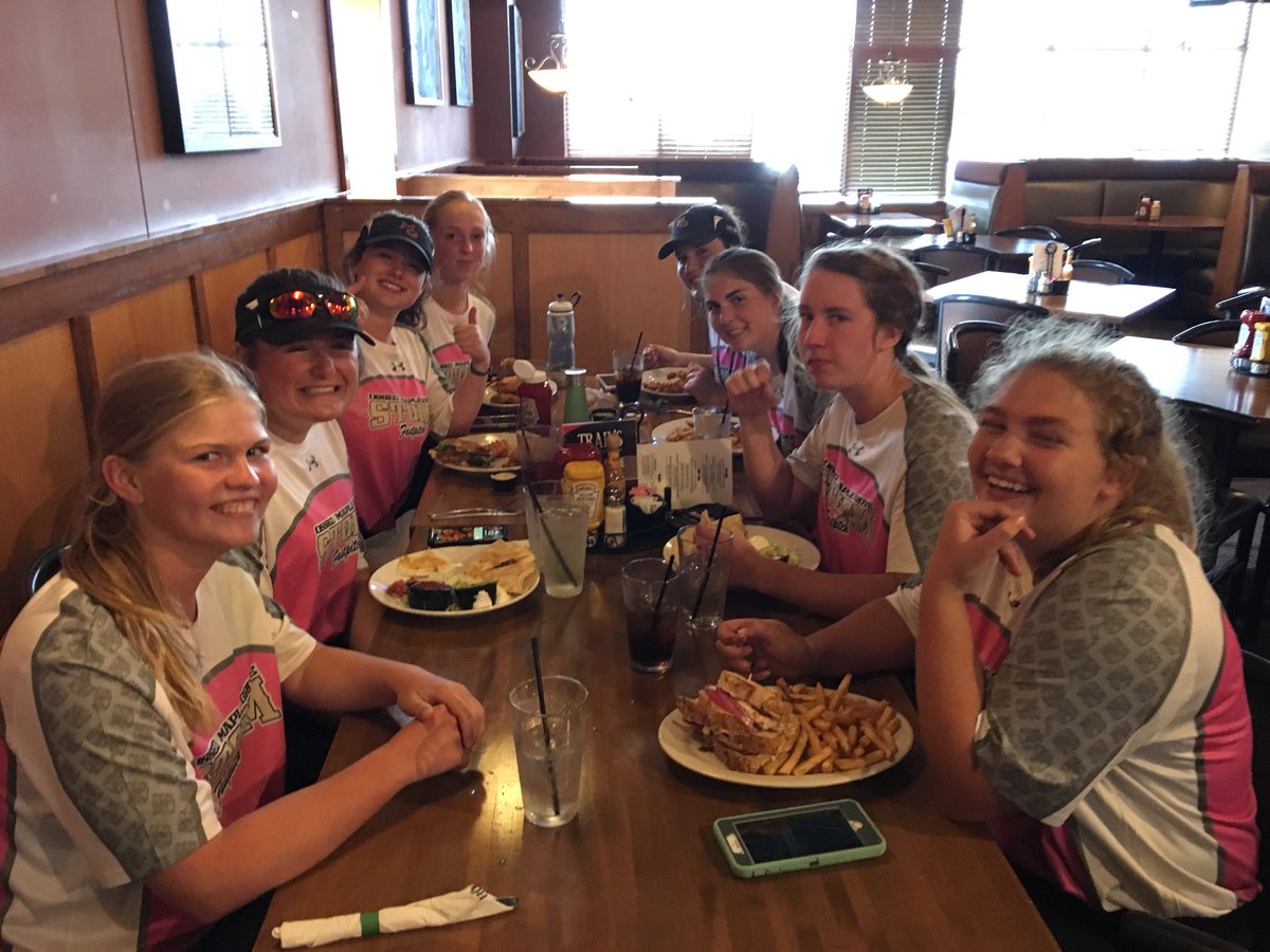 What a great group of girls celebrating a win in state tournament. Keeping their first base coach young. <a href="/brookebuchert/">brooke buchert</a> <a href="/nataliegooleyy/">Natalie Gooley</a>