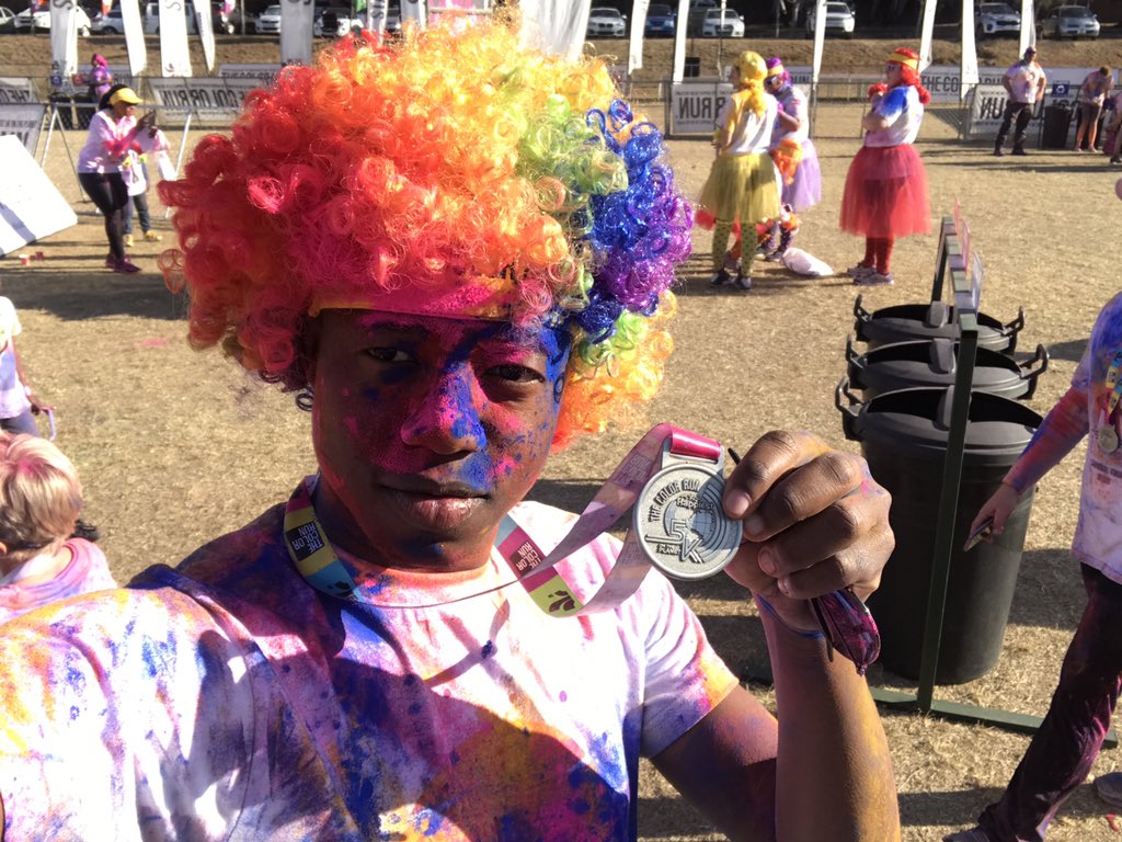 kingKgau92's tweet image. #TheColorRunSA