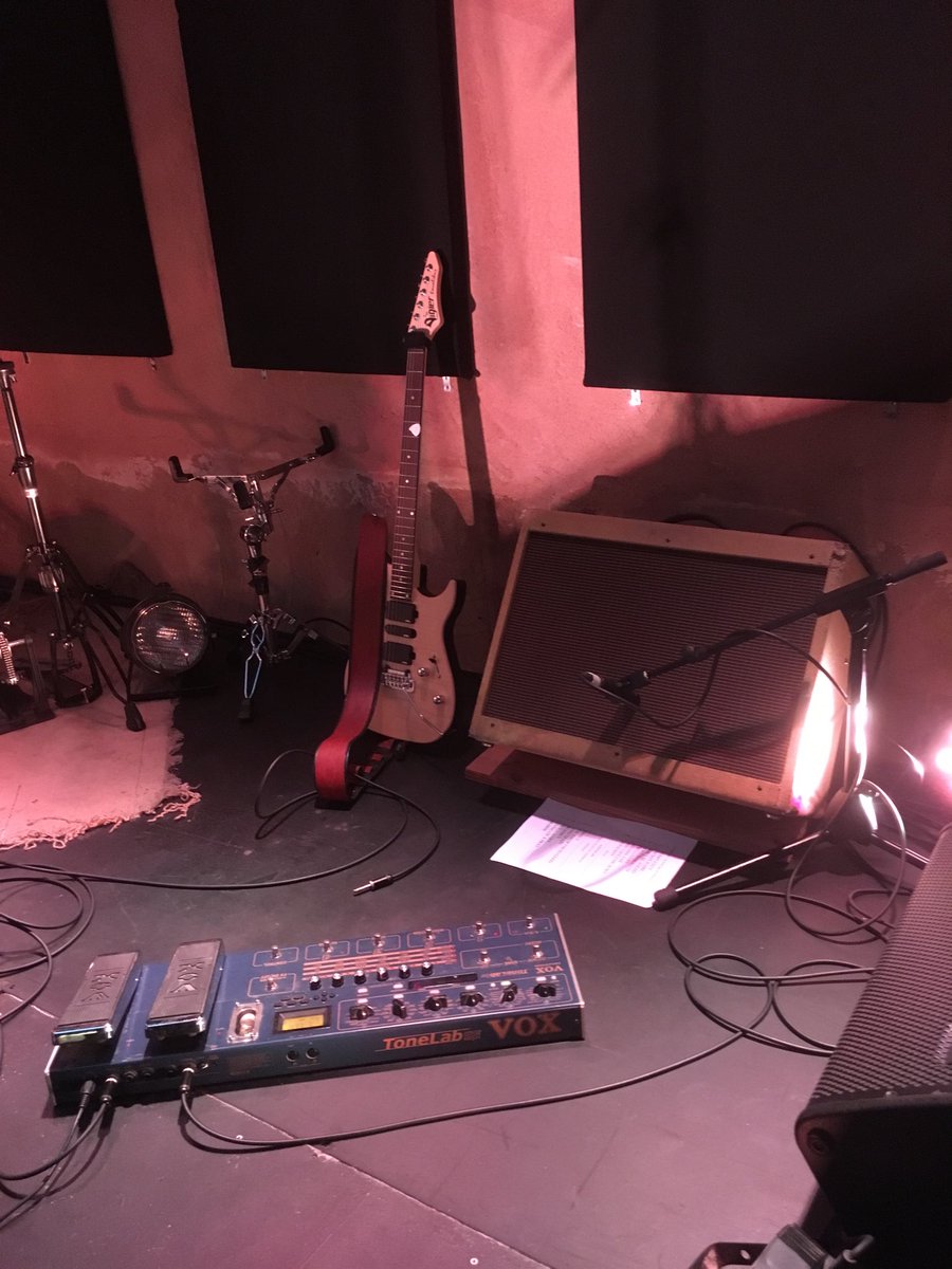 jbaraness's tweet photo. Gig tonight with ⁦@SuddenExit⁩ at ⁦@Balabam_venue⁩. Thanks to ⁦@PatriceVigier⁩ ⁦@EMG_PICKUPS⁩ and ⁦@rotosound_uk⁩. #turkishrock #saturdaynight #gig https://t.co/XuufGcXw0k