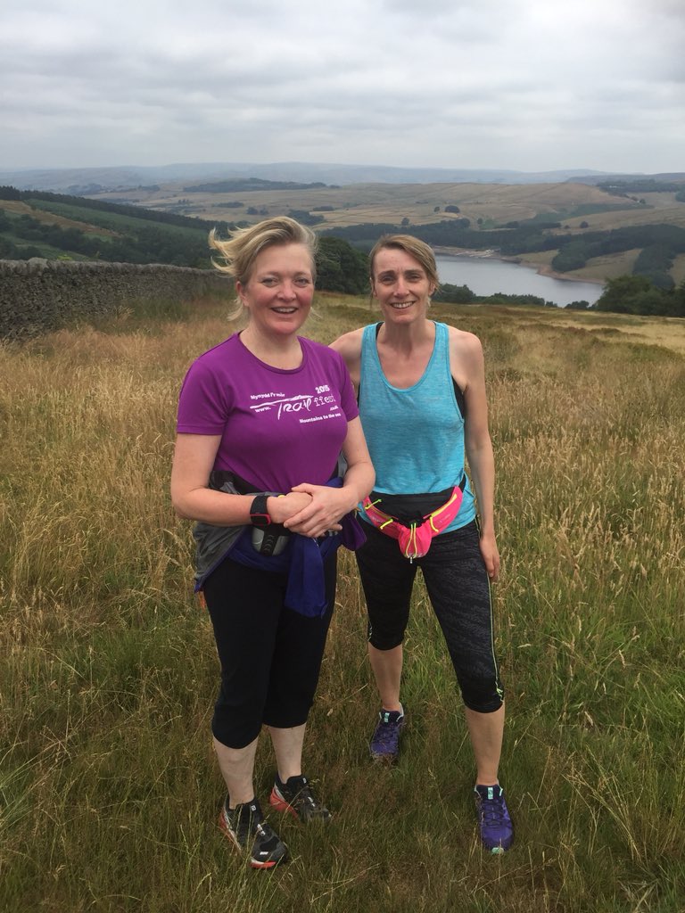 bigfatrunning's tweet photo. Enjoying our time @buxtonfringe  Finally got out on a run in the beautiful Goyt Valley. See! We put our bigfatrunning where our big fat mouths are! #trailrunning #SisuGirls https://t.co/EGIjqft4ZU