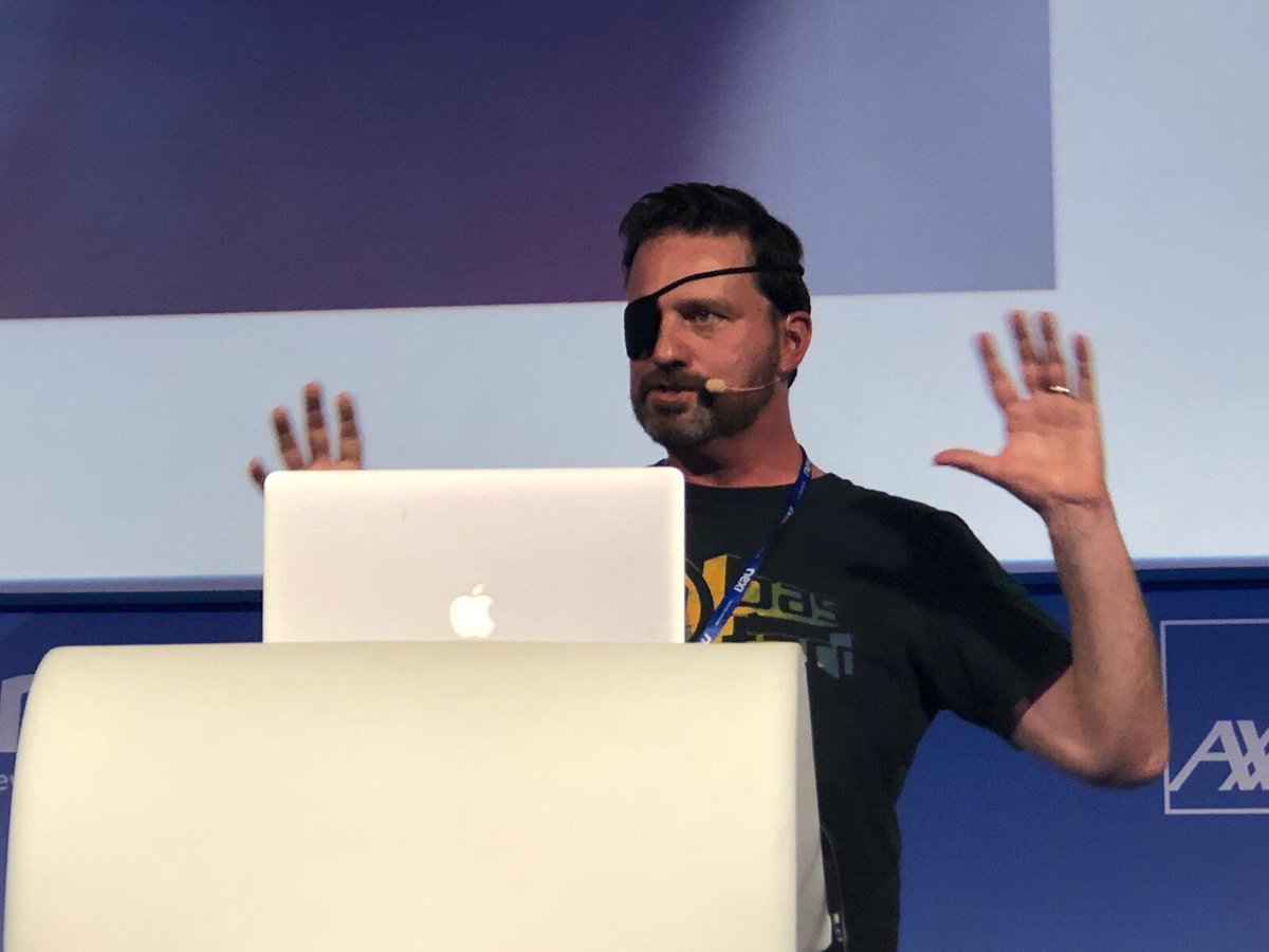 campuspartyIT's tweet photo. “A cyborg is a cybernetic organism that has both and natural system”. Rob Spence #CPIT2 https://t.co/P5sWAeiFQj
