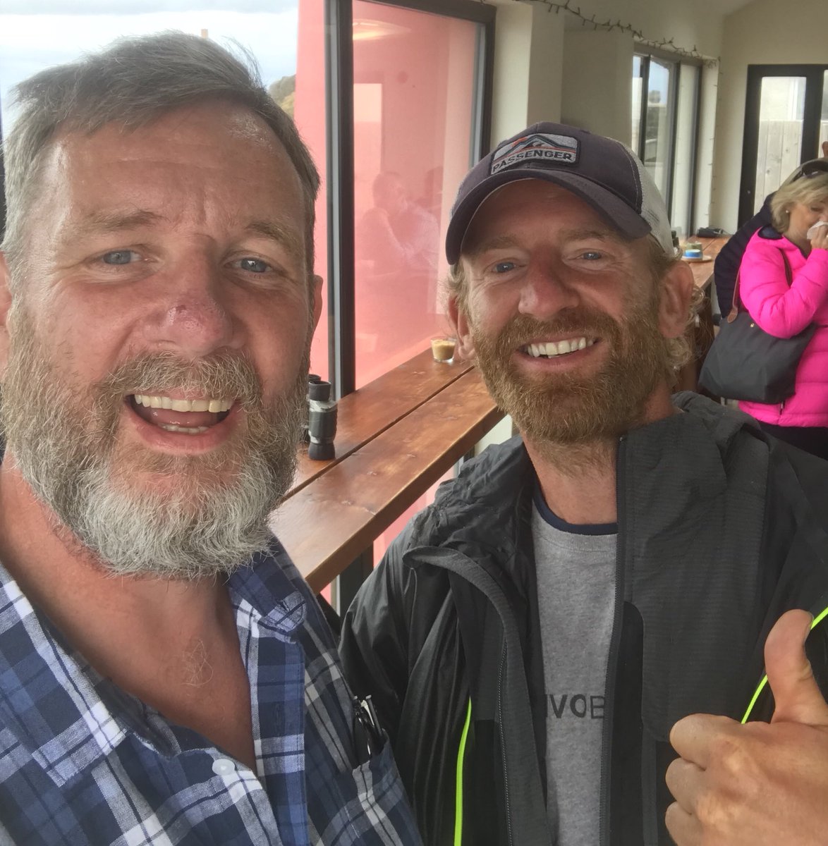 paperfigcafe's tweet photo. @wildfoot_ Stephen Bell popped in to see us today. Amazing man , walking around Ireland barefoot. #epicadventure be sure to give him a honk if you see him https://t.co/1VF4PjFvhU