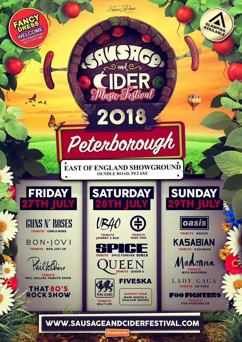 Still time to get your tickets for a weekend of fantastic food, tribute bands and live music eastofenglandarena.com/events/peterbo…