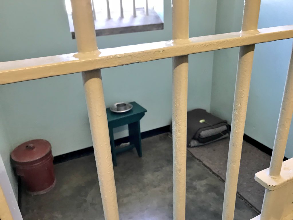 ReigateGSrugby's tweet photo. Thought provoking visit to @Robbenislandza to see where #NelsonMandela was imprisoned for 18 years #importantlearning #biggerpicture Also visited @Rondebosch_Boys to see them play @StellenbergRugb #NotABadPlaceToPlay #schoolboyrugby #touring @rgsheadmaster @Real_ORRFC @RGSSport https://t.co/zvCSJuHvEu