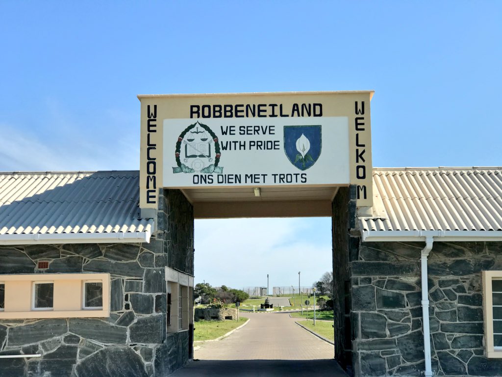 ReigateGSrugby's tweet photo. Thought provoking visit to @Robbenislandza to see where #NelsonMandela was imprisoned for 18 years #importantlearning #biggerpicture Also visited @Rondebosch_Boys to see them play @StellenbergRugb #NotABadPlaceToPlay #schoolboyrugby #touring @rgsheadmaster @Real_ORRFC @RGSSport https://t.co/zvCSJuHvEu