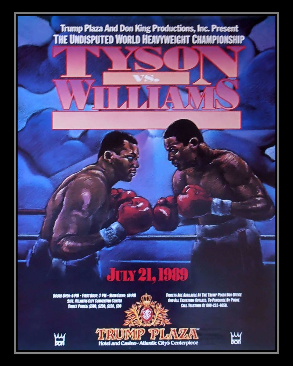 acbhof's tweet photo. On this Day in Atlantic City Boxing History: @miketyson vs Carl "The Truth" Williams

Date: July 21,1989
Venue: @boardwalkhall
Promoter: @realdonaldtrump and #DonKing

####
#acbhof #DoAcBoxing #AcBoxingRebirth #HBO #sparbar #AcBxing #HOF https://t.co/CM4HPUyoIX