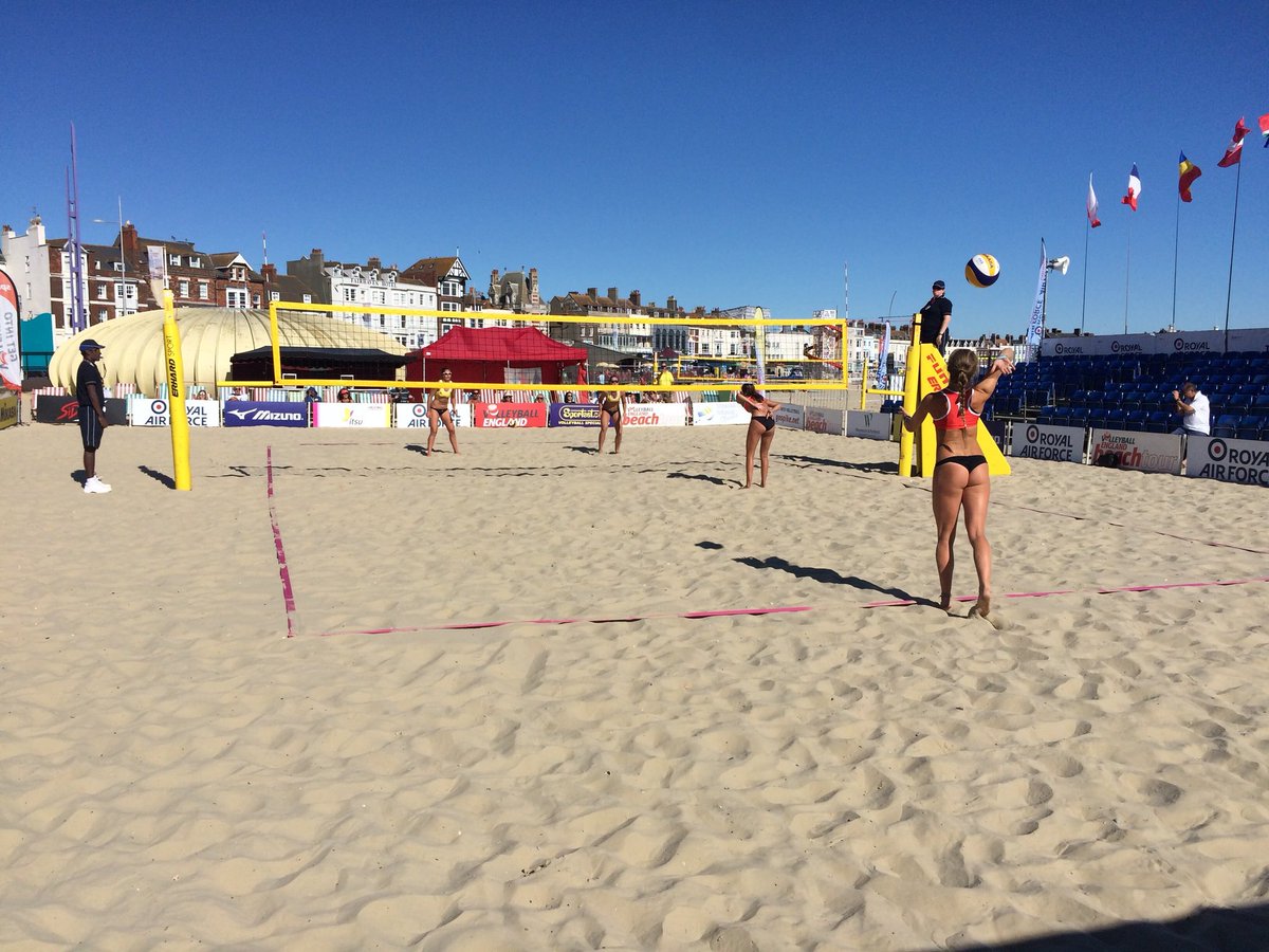 WeyVball's tweet photo. One week until the 2018 Weymouth Beach Volleyball Classic. This year we are part of the @ukbeachtour super series as a 5⭐️ event. #Classic18 #Volleyball https://t.co/sWyQoXHhsh