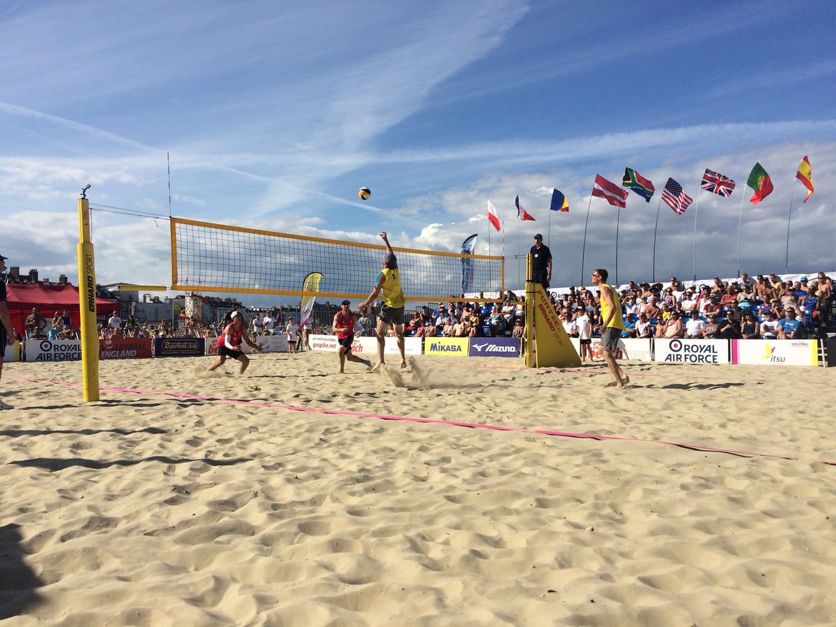 WeyVball's tweet photo. One week until the 2018 Weymouth Beach Volleyball Classic. This year we are part of the @ukbeachtour super series as a 5⭐️ event. #Classic18 #Volleyball https://t.co/sWyQoXHhsh