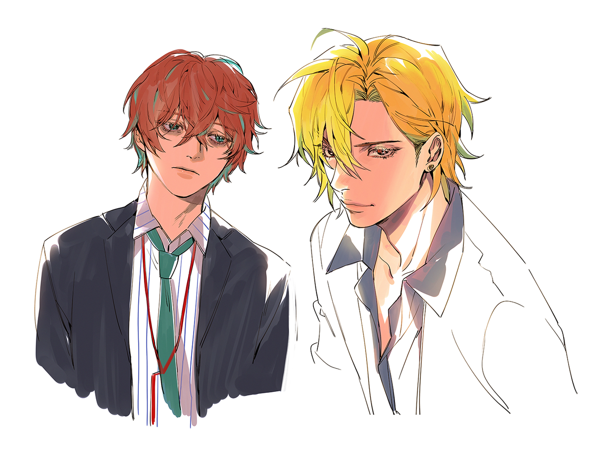doppo and hifumi from hypnosis mic. 