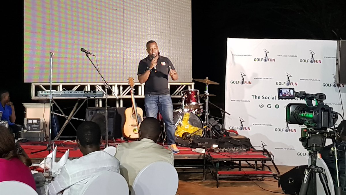 Fireliglntfi's tweet photo. Mr. @KigoziJoe @nextmediaug
HOS addresses the guests at the @Golf4FunSA gala.
#NBSAt10 #NBSUpdates #G4fpearlofafrica https://t.co/ULzHRoTk13