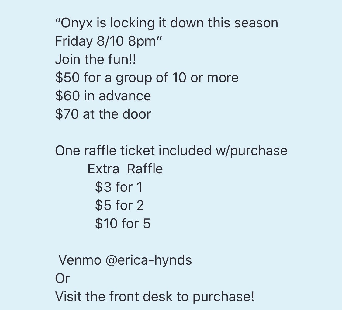 Onyx is locking it down again 8/10-18!! Grab.some friends and join your favorite OnyxCats for a night filled with food, tumbling, stunting and loads of FUN! You won’t want to miss it! Register by 8/9 for advance pricing! <a href="/CA_AustinTX/">Cheer Athletics Austin</a>