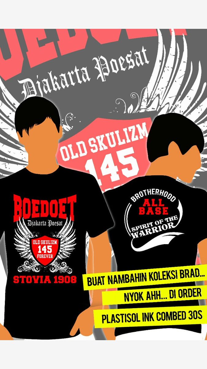 BNoiky's tweet image. Kaos Boedoet 145 AllBase Segera naik cetak brader...tunggu tgl mainnya ya #Kaos #Schablone #manualscreenprinting #Plastisolink #combed30s #SpiritOfTheWarrior #BoedoetBrotherhood #Oldskulizm  #Boedoet145 #BoedoetAllbase #Boedoet1908 #Boedoet #Boedioetomo #stovia1908 #Salamsejiwa